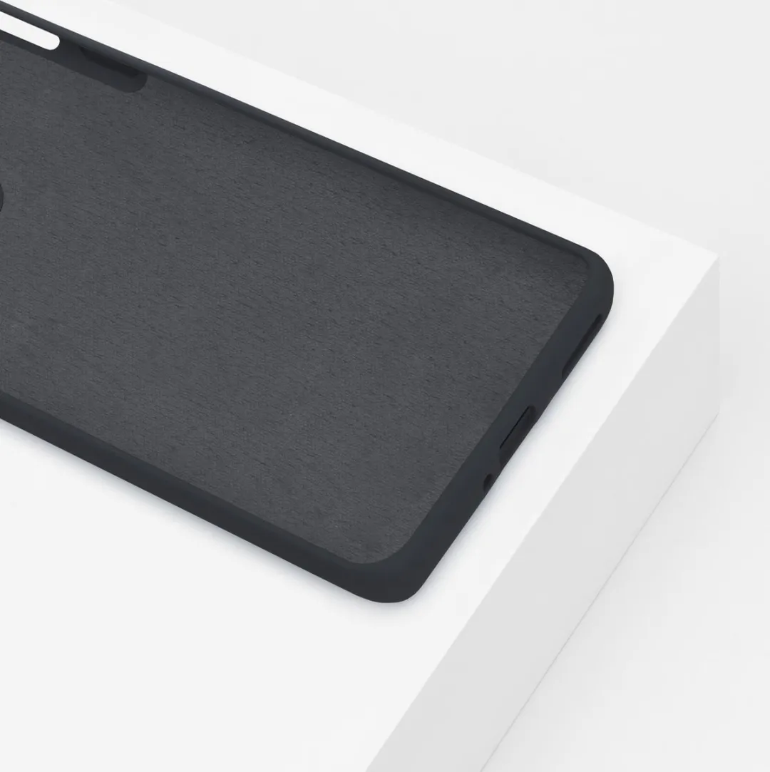 BMAX Siliconen Hoesje OnePlus 8 Pro - Antraciet - afbeelding 6 van 6