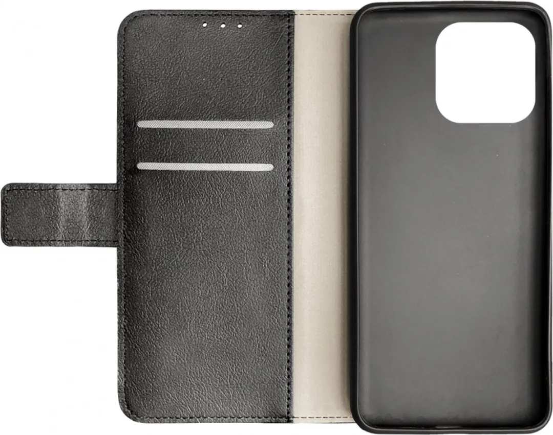 Just in Case Cazy Bookcase Classic iPhone 14 Pro Max Hoesje - Zwart