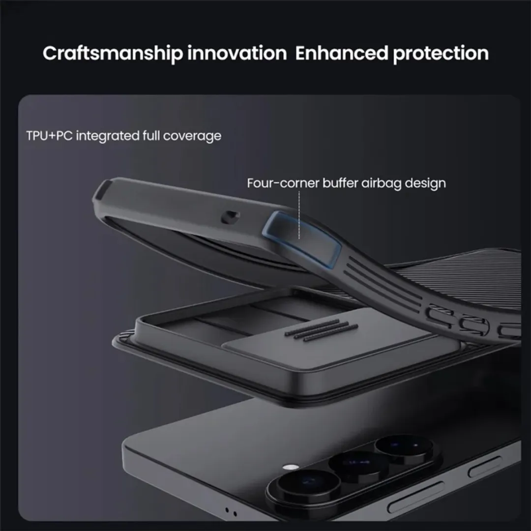 Nillkin CamShield Hoesje Samsung Galaxy S26 Plus - Camera Slider - Zwart