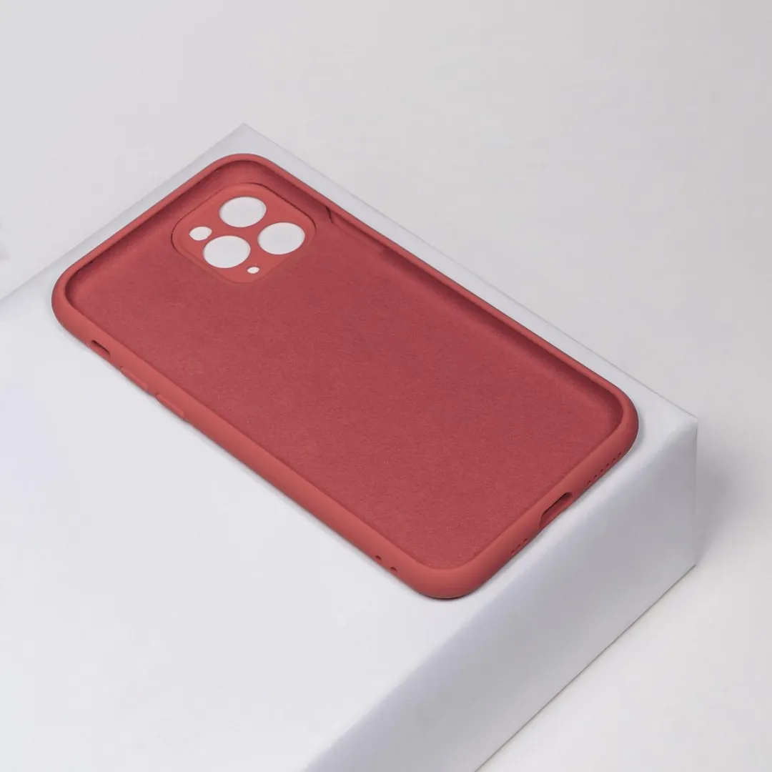 BMAX Siliconen Hoesje iPhone 11 Pro - Dragon Fruit Roze