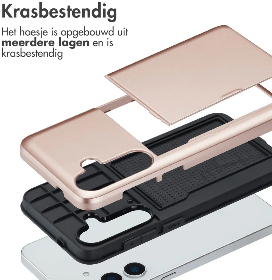 Imoshion Hoesje Samsung Galaxy S25 Plus - Rosé Goud - 2 Pasjes