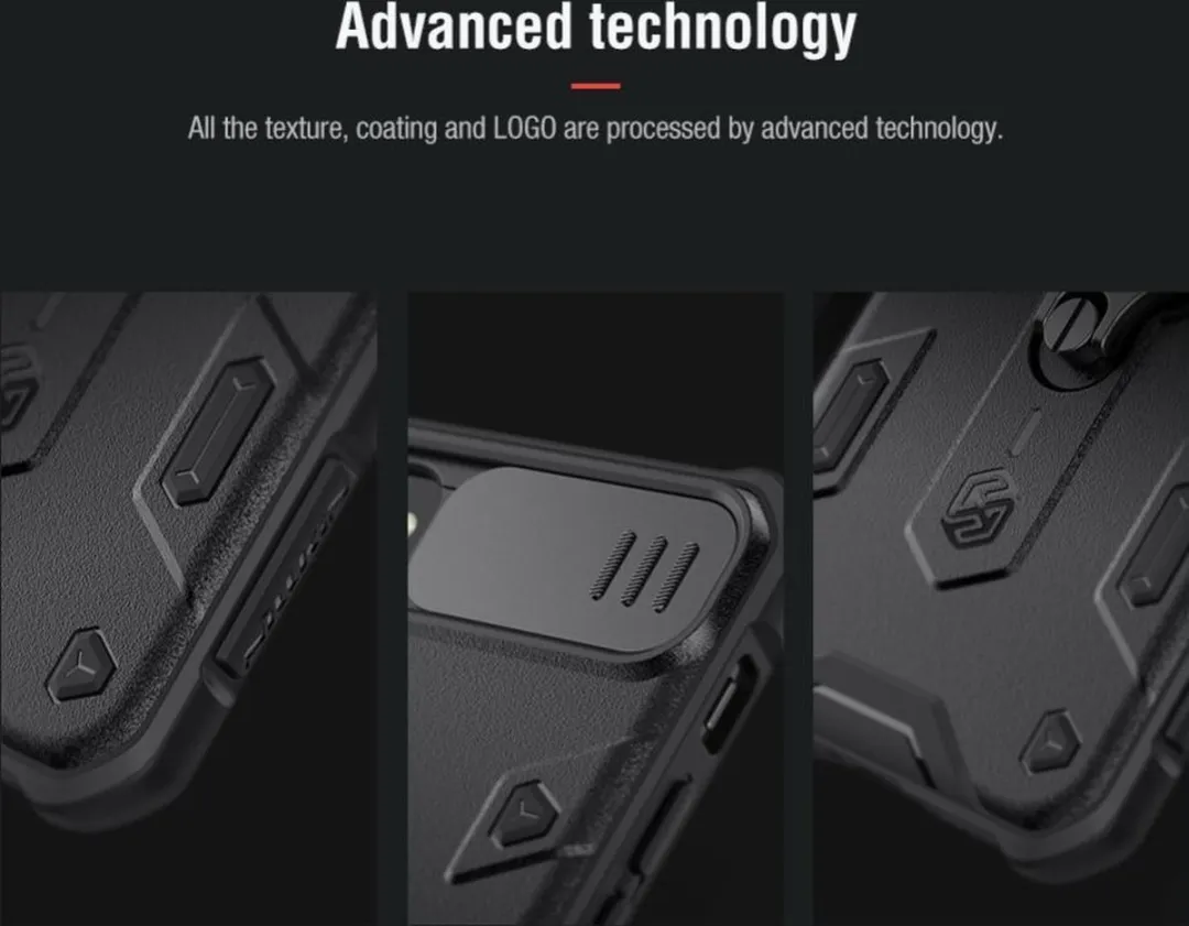 Nillkin Armor CamShield Hoesje iPhone SE (2020/2022) - Zwart - afbeelding 6 van 6