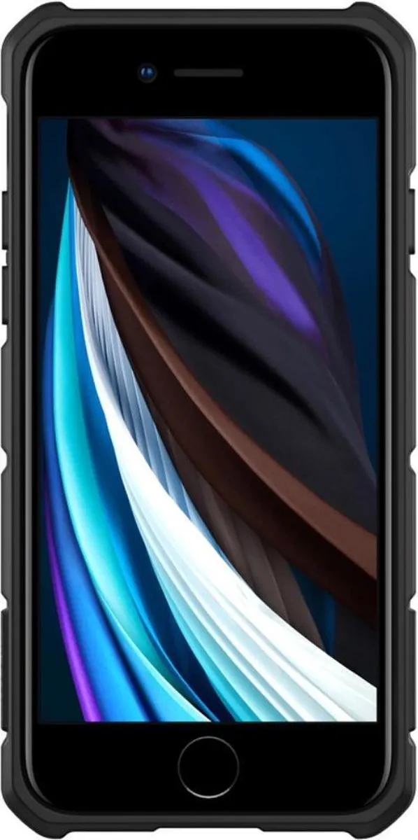 Nillkin Armor CamShield Hoesje iPhone SE (2020/2022) - Zwart - afbeelding 2 van 6