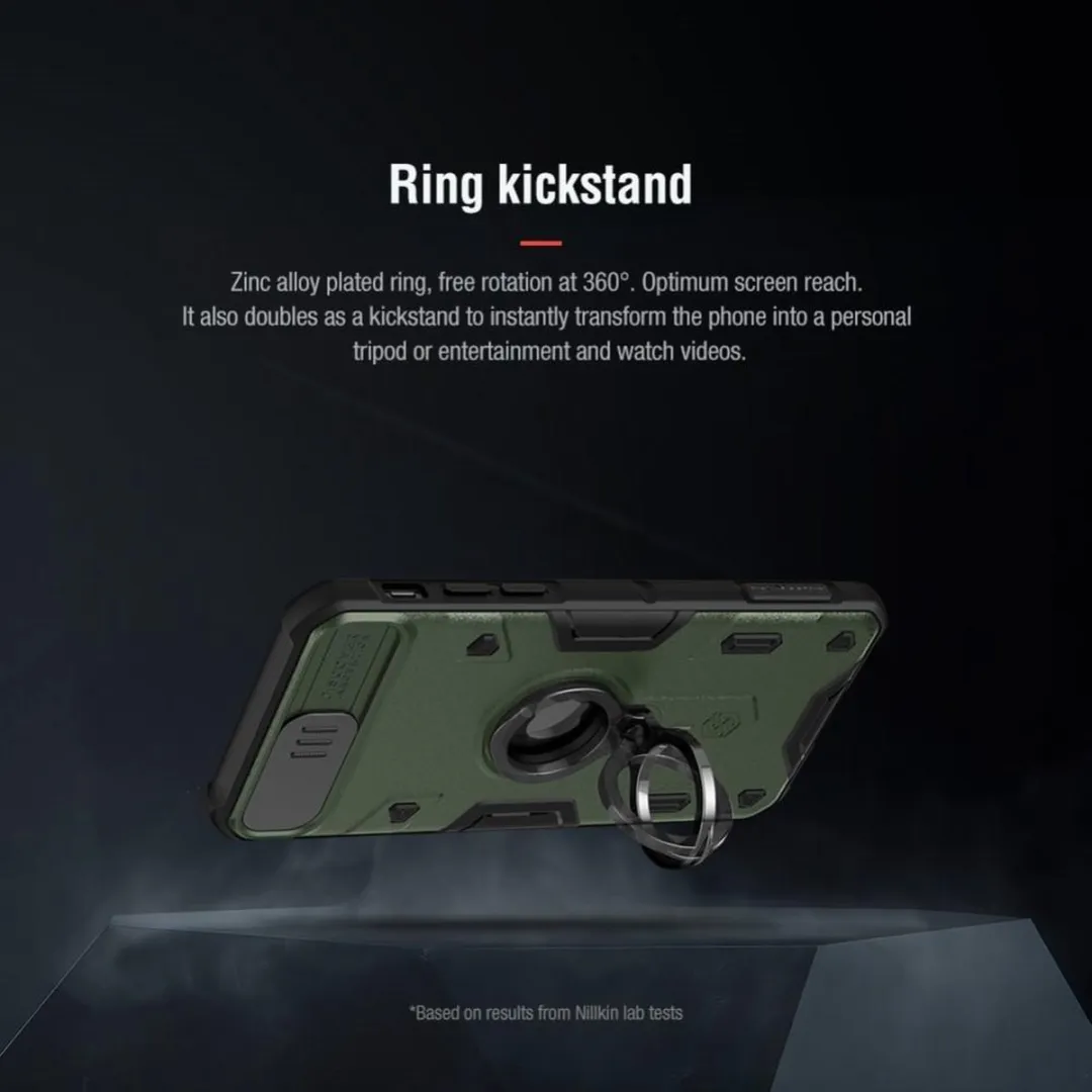 Nillkin Armor CamShield Hoesje iPhone SE (2020/2022) - Zwart - afbeelding 3 van 6