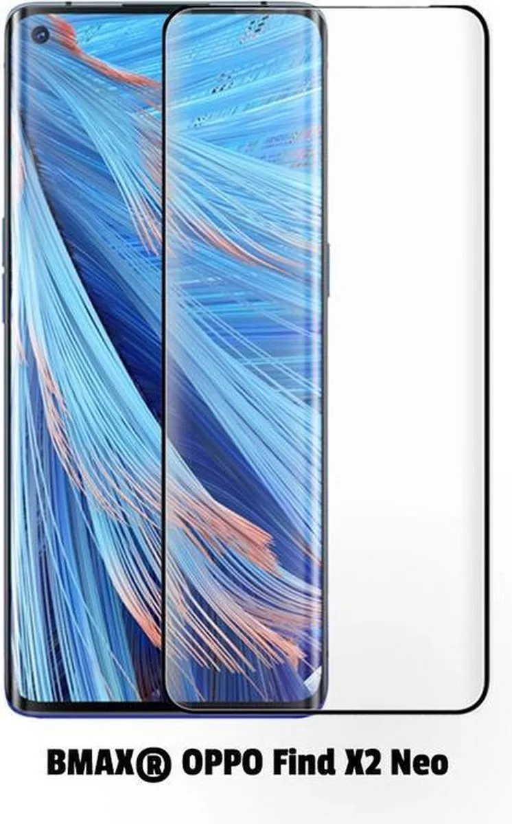 BMAX OPPO Find X2 Neo Screenprotector 2 Stuks - Zwart