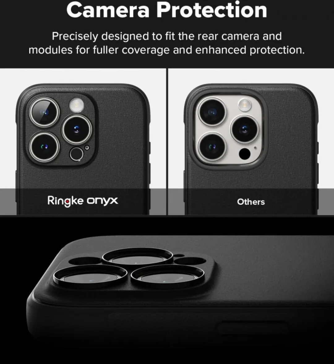 Ringke Onyx Magnetic Hoesje iPhone 16 Pro - MagSafe - Zwart - afbeelding 6 van 6