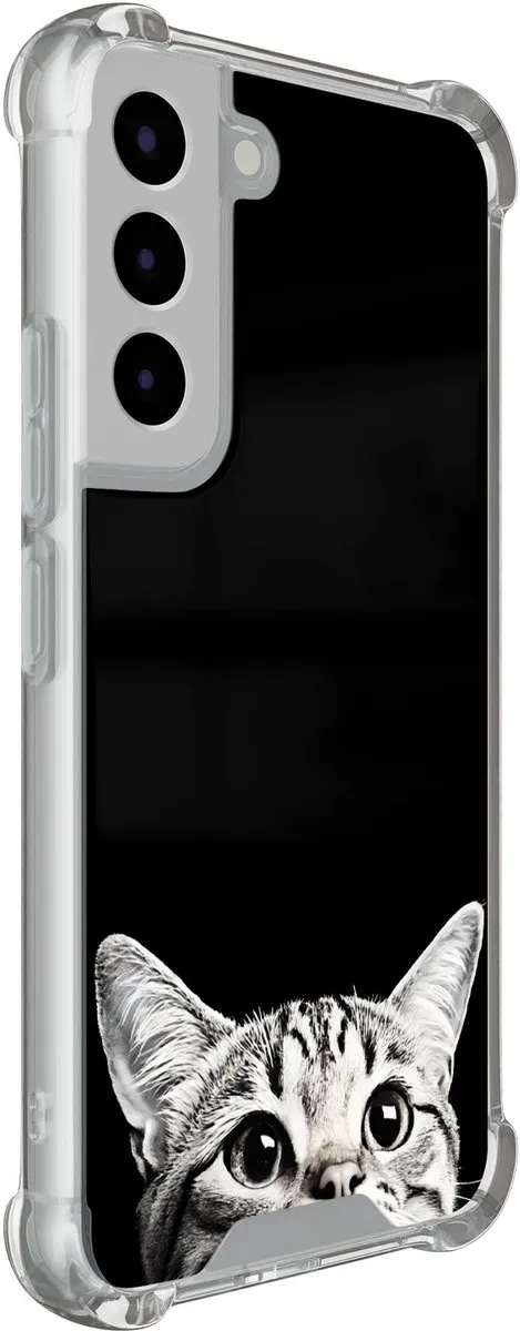 Casevibes Shockproof Hoesje Samsung Galaxy S22 - S/S22/S/007 - Zwart