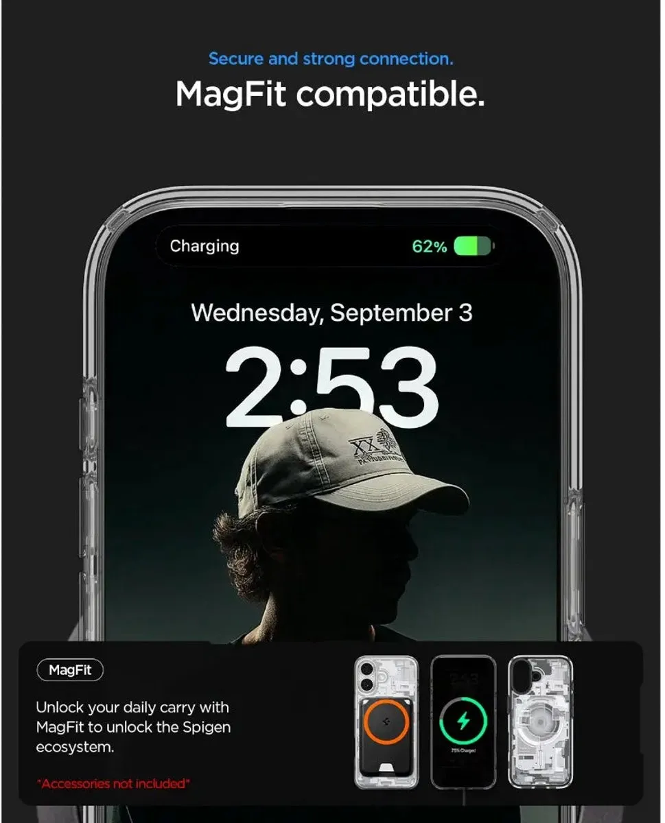 Spigen Ultra Hybrid MagSafe Hoesje iPhone 17 Zero One - Zwart