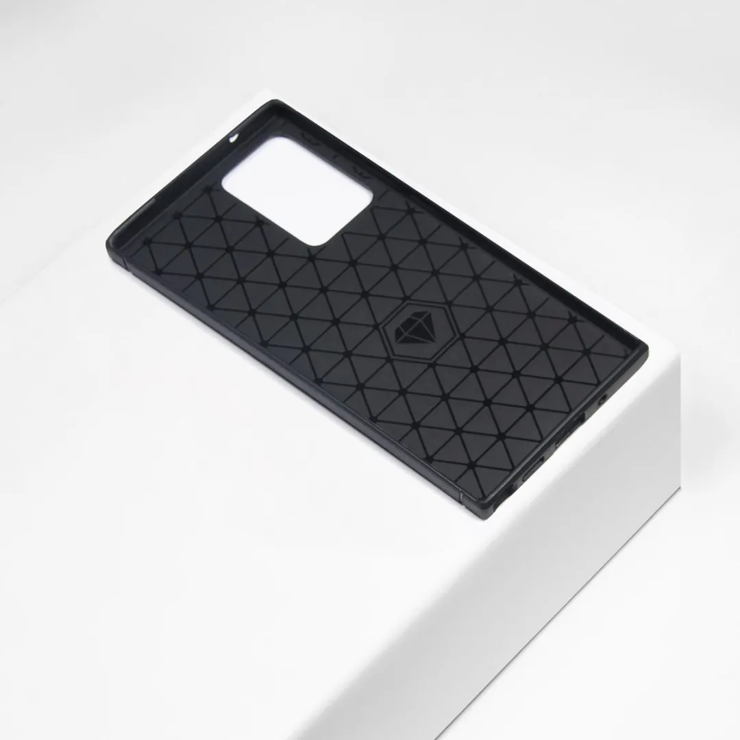 BMAX Carbon Hoesje Samsung Galaxy Note 20 Ultra - Zwart