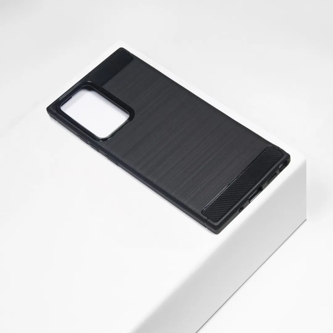 BMAX Carbon Hoesje Samsung Galaxy Note 20 Ultra - Zwart