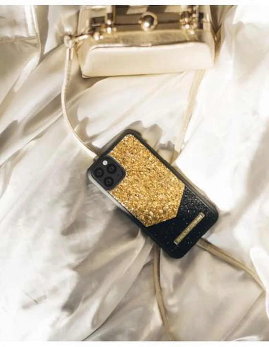 iDeal of Sweden iPhone 11 Pro Hoesje Eclipse Glimmer - Zwart/Goud/Zilver - afbeelding 6 van 6
