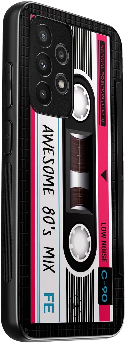 Casevibes Samsung Galaxy A53 Hoesje - Beige Cassette - TPU