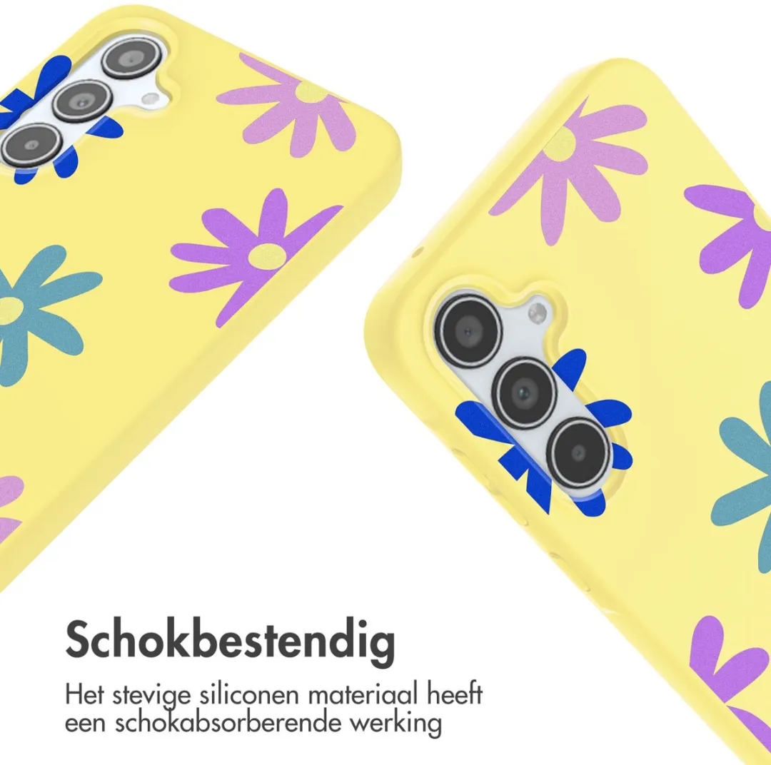 Imoshion Galaxy A35 Hoesje - Yellow Flower Distance