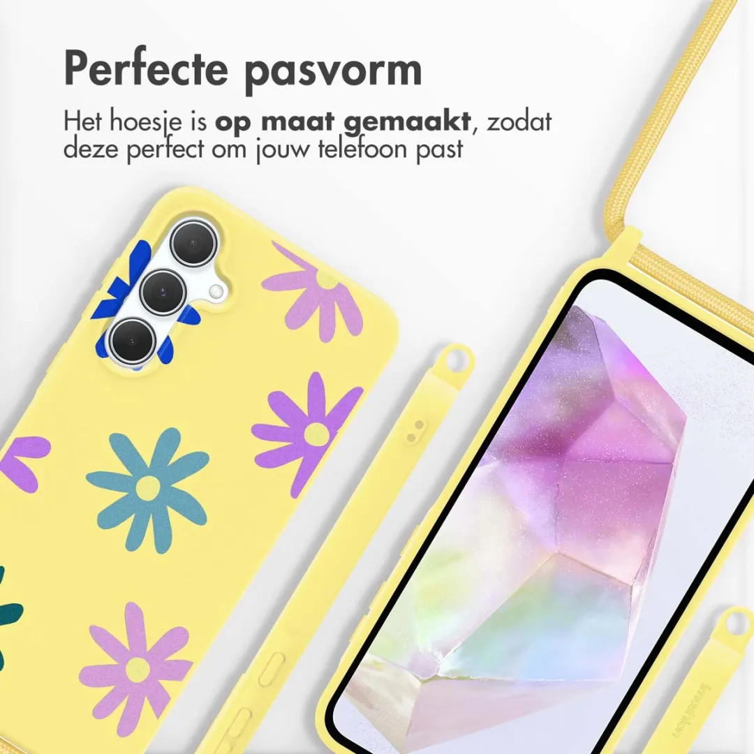 Imoshion Galaxy A35 Hoesje - Yellow Flower Distance
