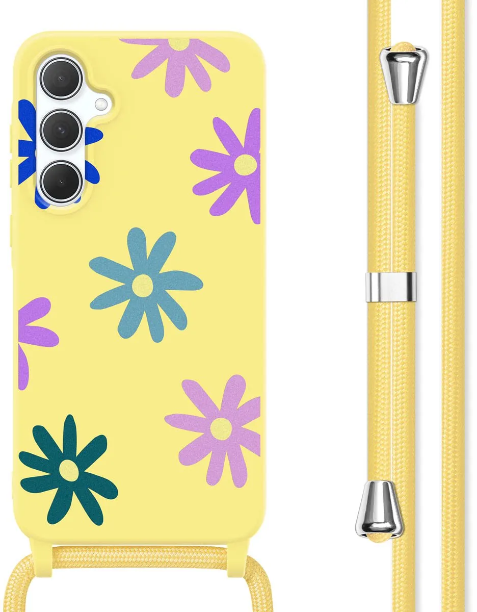 Imoshion Galaxy A35 Hoesje - Yellow Flower Distance