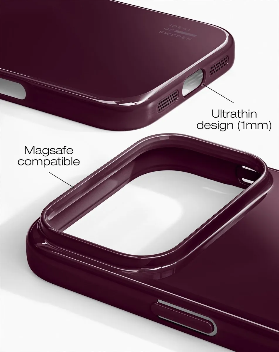 iDeal of Sweden Slim Case MagSafe iPhone 17 Pro - Glossy Cherry - IDSLCMS-I2561P-584