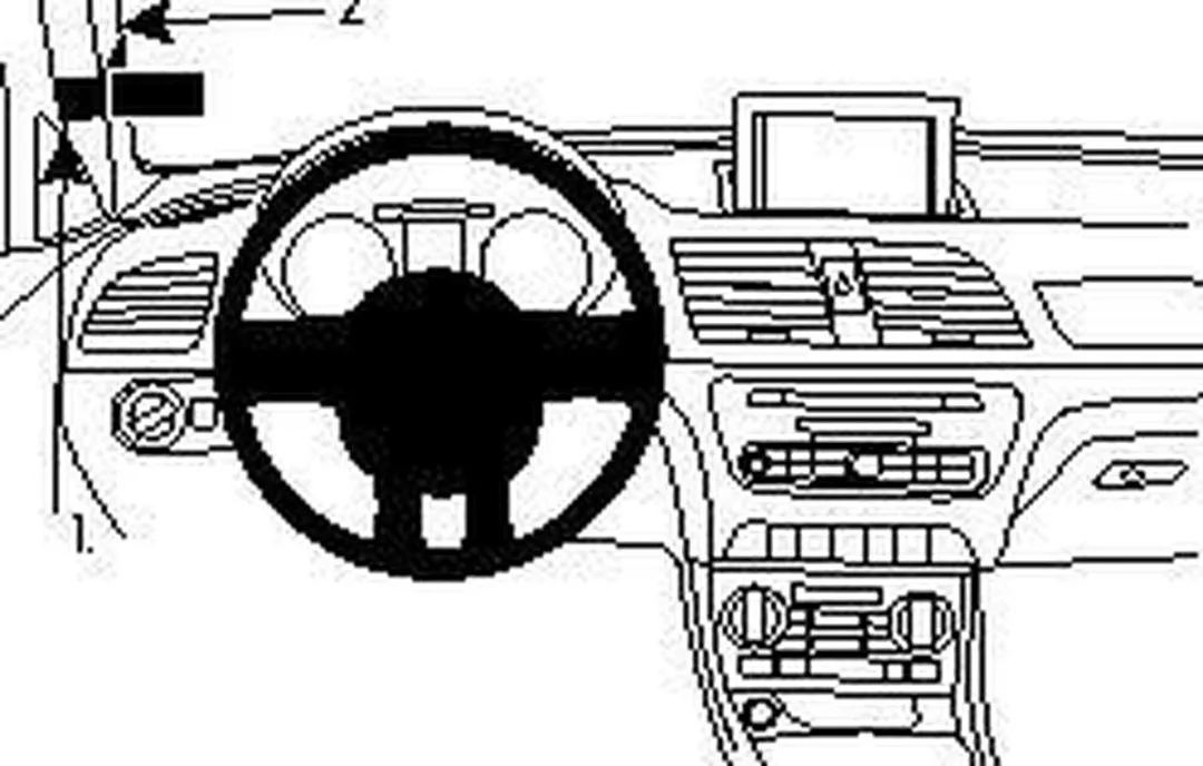 Brodit ProClip 804738 Autospecifieke Houder - Audi Q3 12 - Zwart
