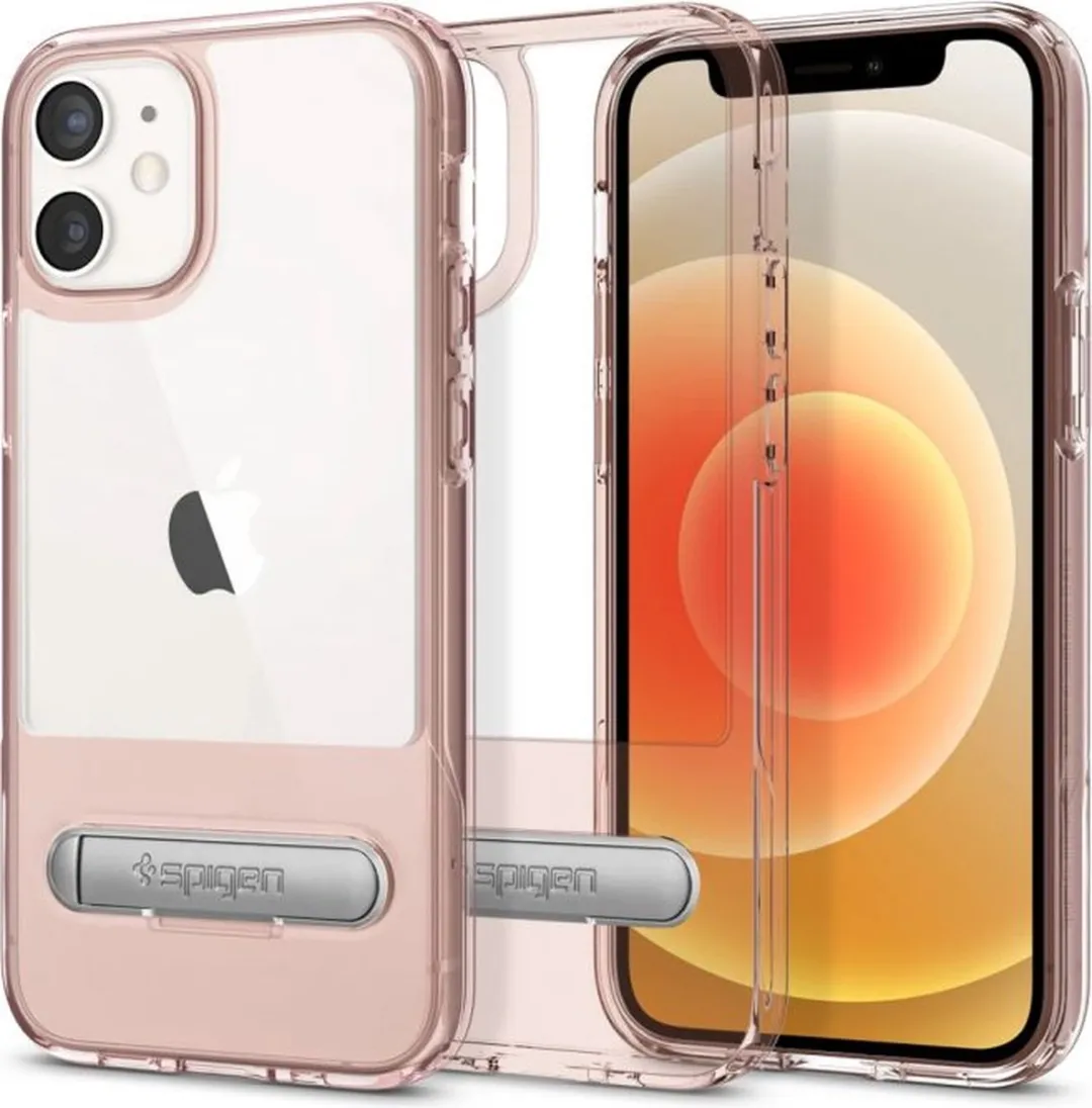 Spigen Slim Armor Essential S ACS01554 iPhone 12 Mini Hoesje - Roze - afbeelding 2 van 6