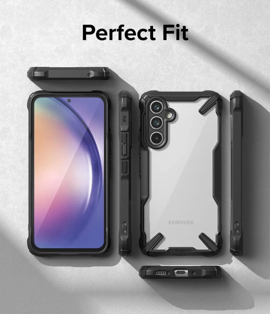 Ringke Fusion X Hoesje Samsung Galaxy A54 - Transparant Zwart - afbeelding 6 van 6