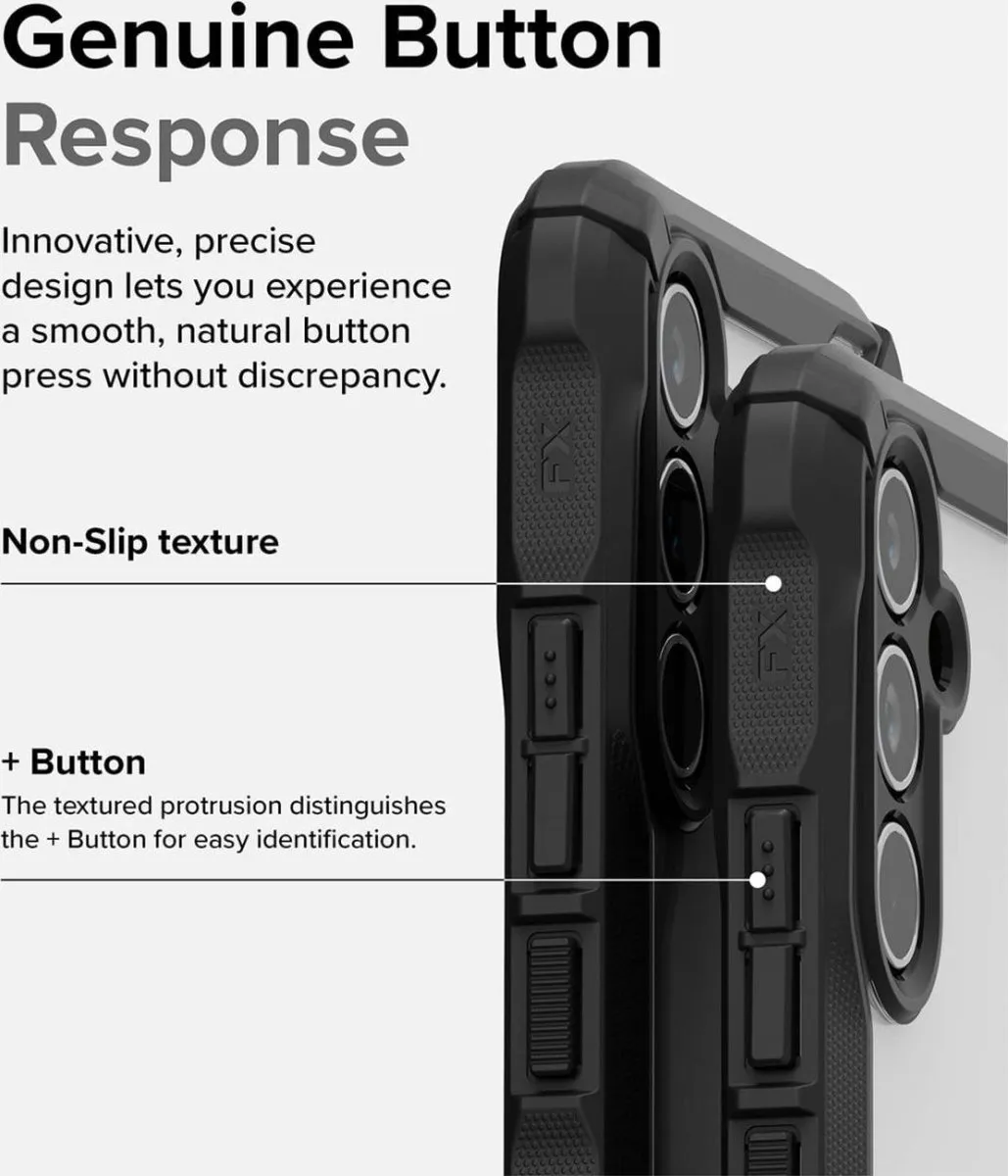 Ringke Fusion X Hoesje Samsung Galaxy A54 - Transparant Zwart