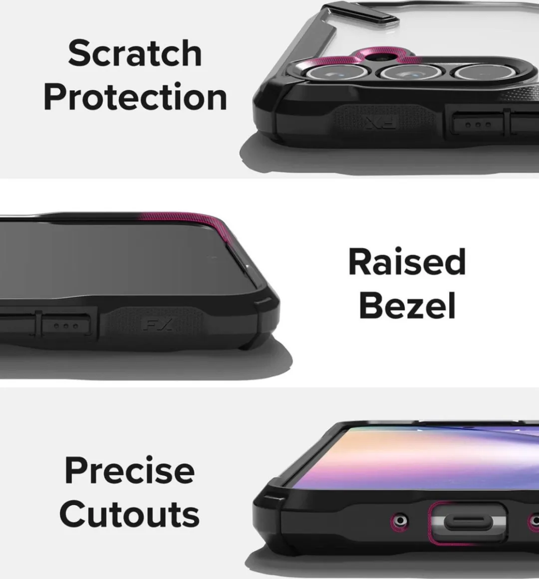 Ringke Fusion X Hoesje Samsung Galaxy A54 - Transparant Zwart