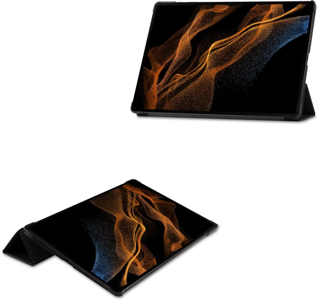 Imoshion SH00049459 Tablethoes - Samsung Galaxy Tab S8 Ultra - Trifold Bookcase - Zwart - afbeelding 6 van 6