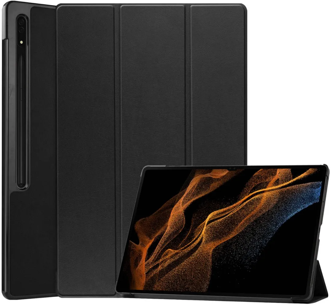 Imoshion SH00049459 Tablethoes - Samsung Galaxy Tab S8 Ultra - Trifold Bookcase - Zwart