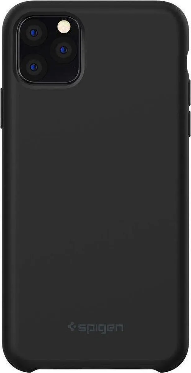 Spigen Silicone Fit iPhone 11 Pro Max Hoesje - Zwart - afbeelding 2 van 6