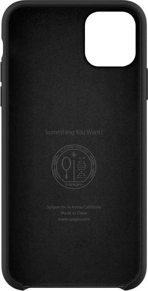 Spigen Silicone Fit iPhone 11 Pro Max Hoesje - Zwart - afbeelding 4 van 6