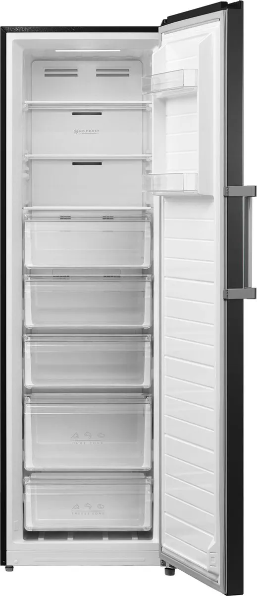 Inventum VR1850B Vrijstaande Vrieskast 272L - Zwart RVS