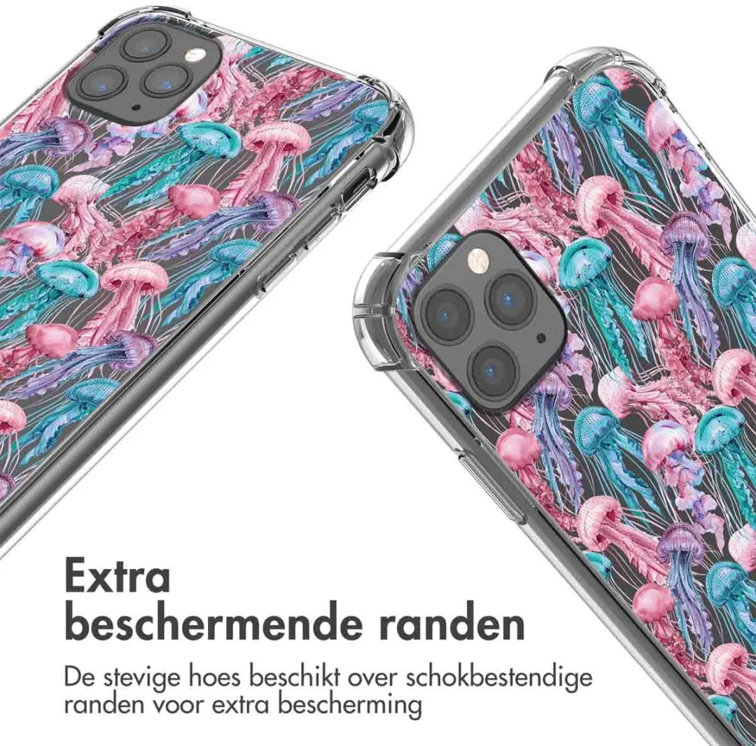 Imoshion iPhone 11 Pro Max Hoesje - Jellyfish Watercolor - afbeelding 4 van 6
