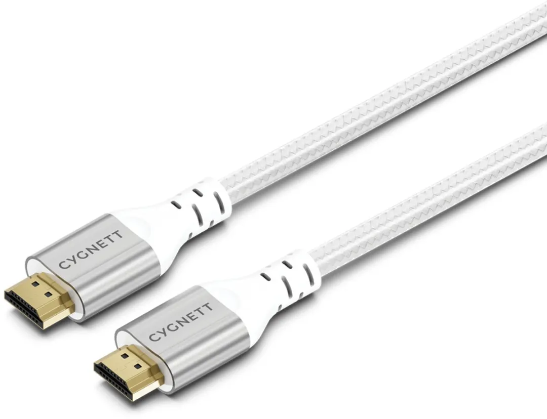 Cygnett HDMI 8K 48Gbps Kabel 1,5m Wit - 1 Paar