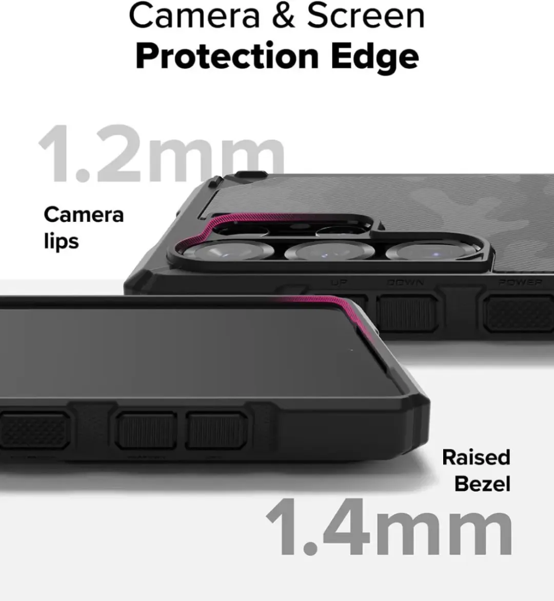 Ringke Rugged Gear Magnetic Hoesje Samsung Galaxy S25 Ultra - Camo Zwart