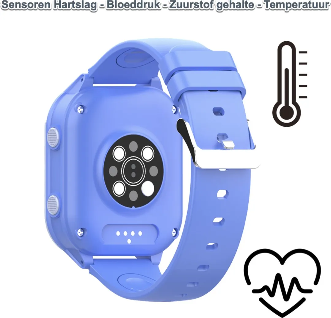 GPSHorlogeKids Edge Pro GPS Horloge - 4G Videobellen - Blauw