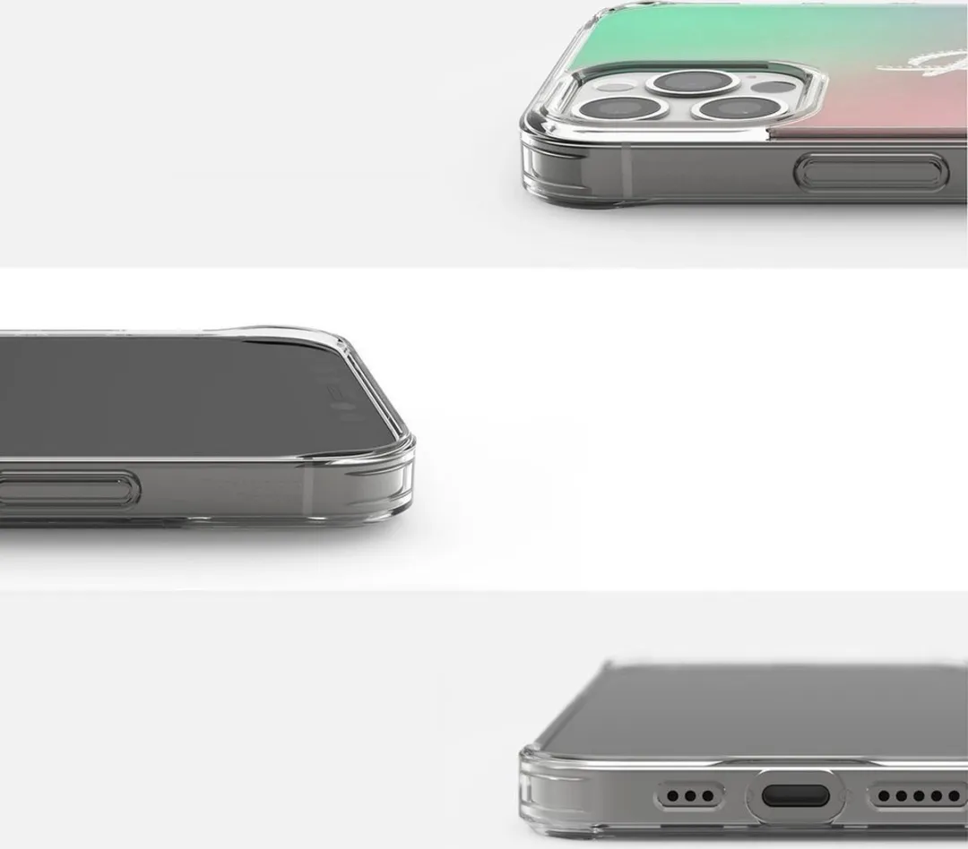 Ringke Fusion Design Armored Case iPhone 12/Pro/Max - Roze-Groen - afbeelding 6 van 6