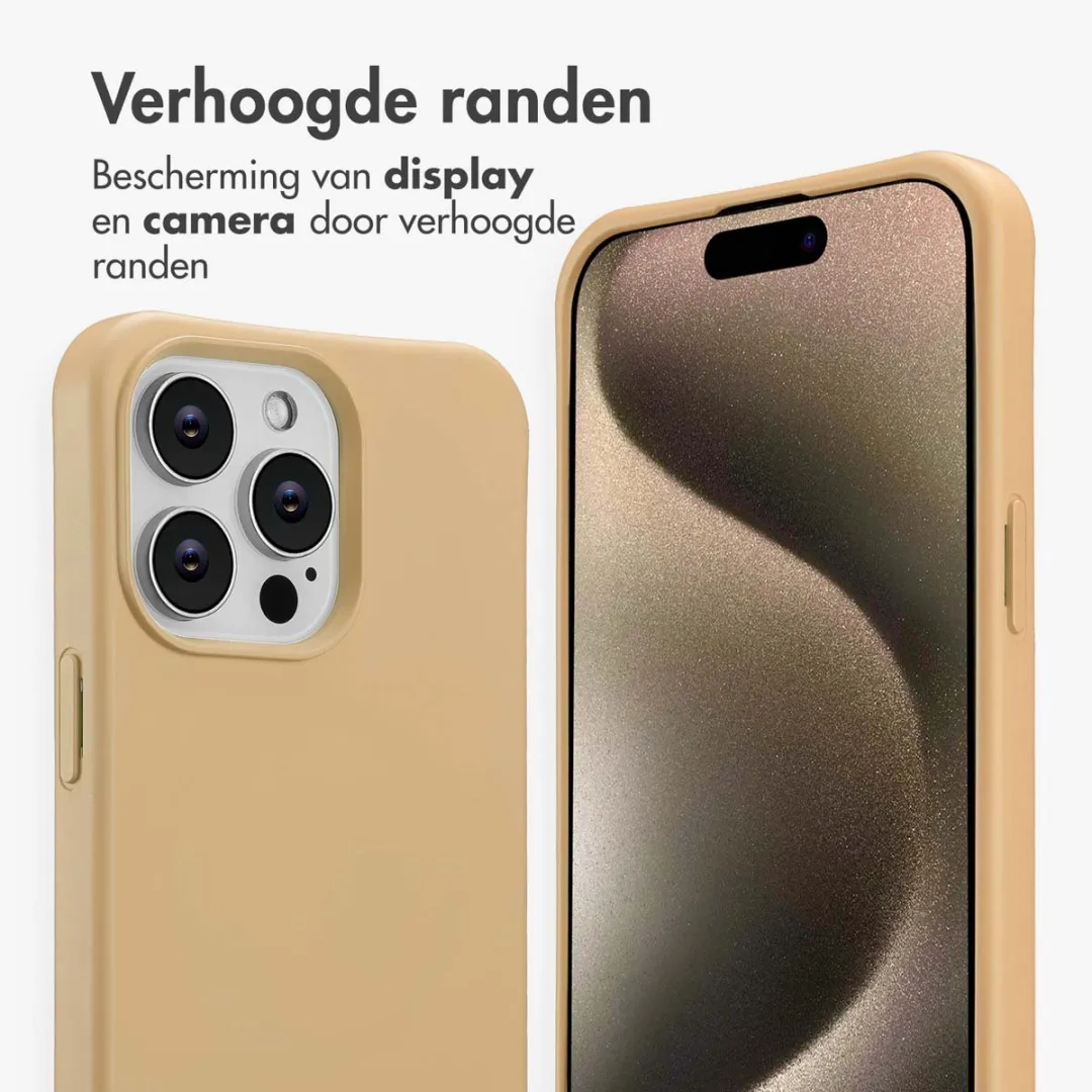 Imoshion Hoesje iPhone 15 Pro Max - Nude Beige
