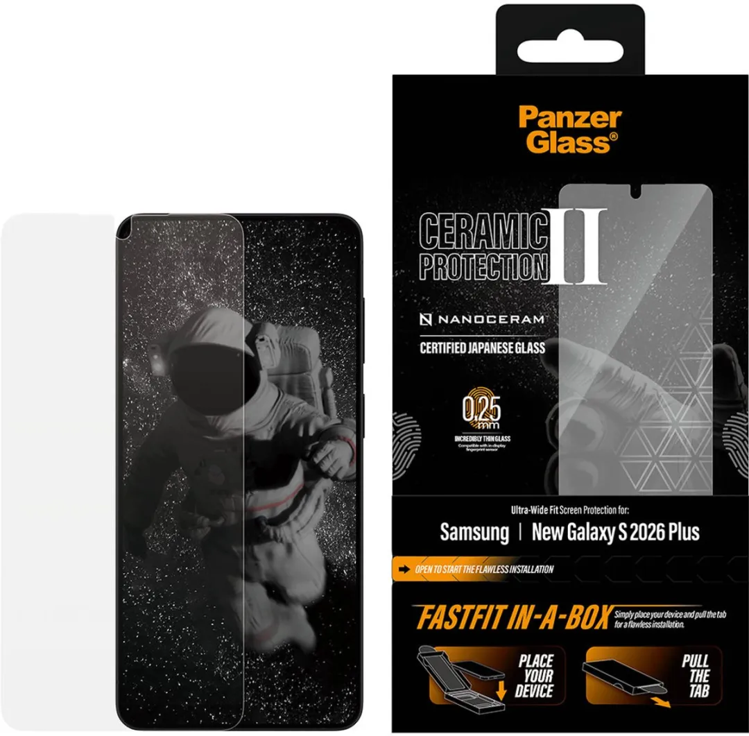 PanzerGlass PG96236 Screenprotector - Samsung Galaxy S26 Plus - Keramisch - afbeelding 6 van 6