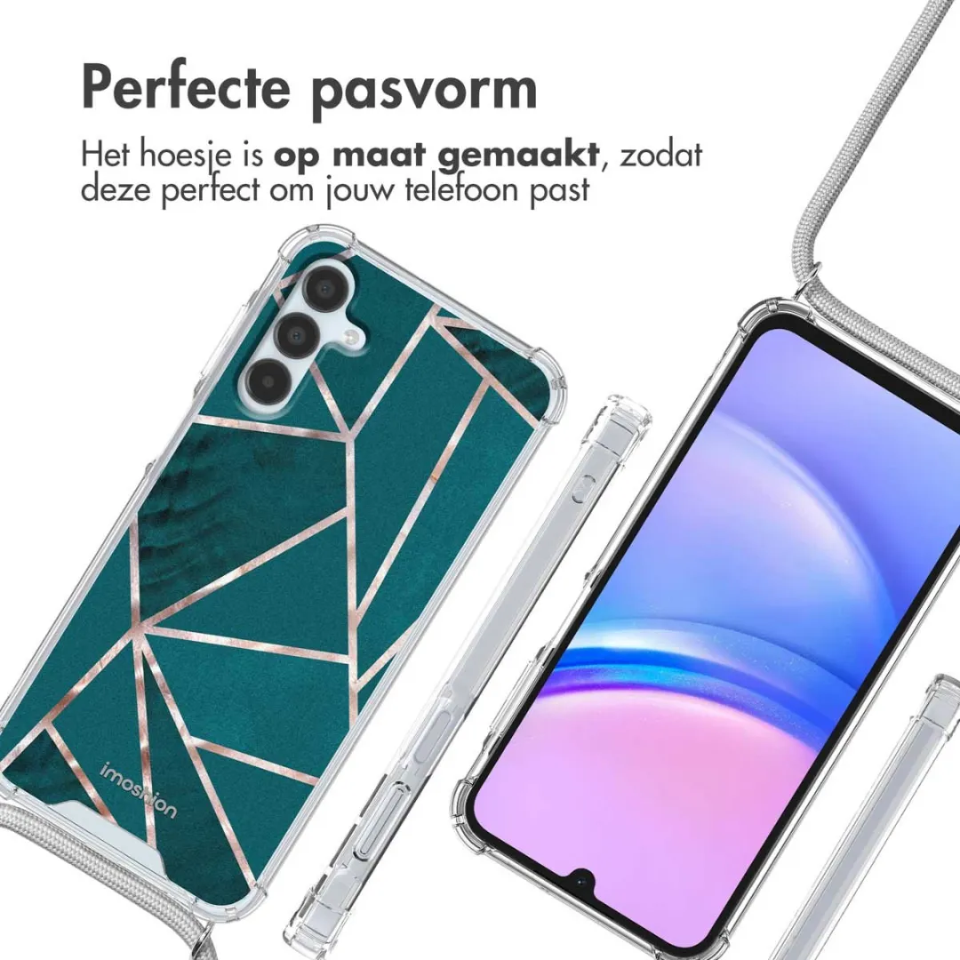 imoshiion Hoesje Samsung Galaxy A15 - Petrol Green Graphic