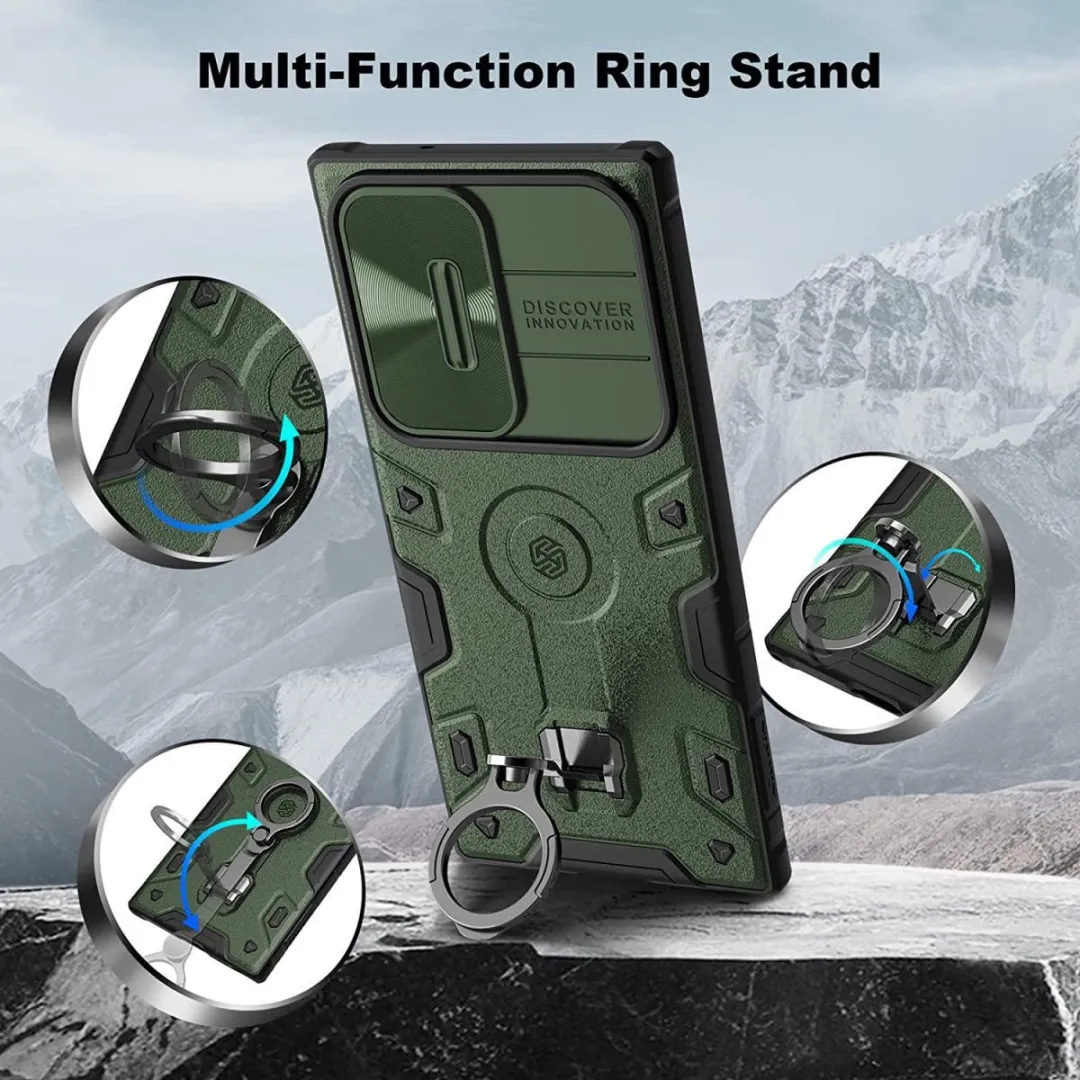 Nillkin Armor CamShield Hoesje Groen - Samsung Galaxy S23 Ultra - afbeelding 6 van 6