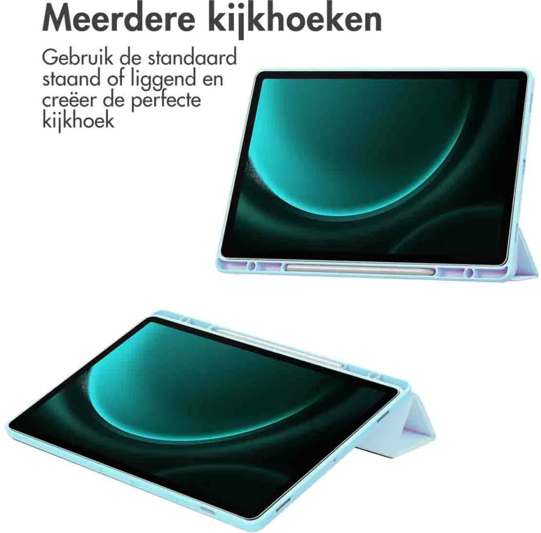 Imoshion SH00067763 Tablethoes - Trifold Hardcase Bookcase - Lichtblauw