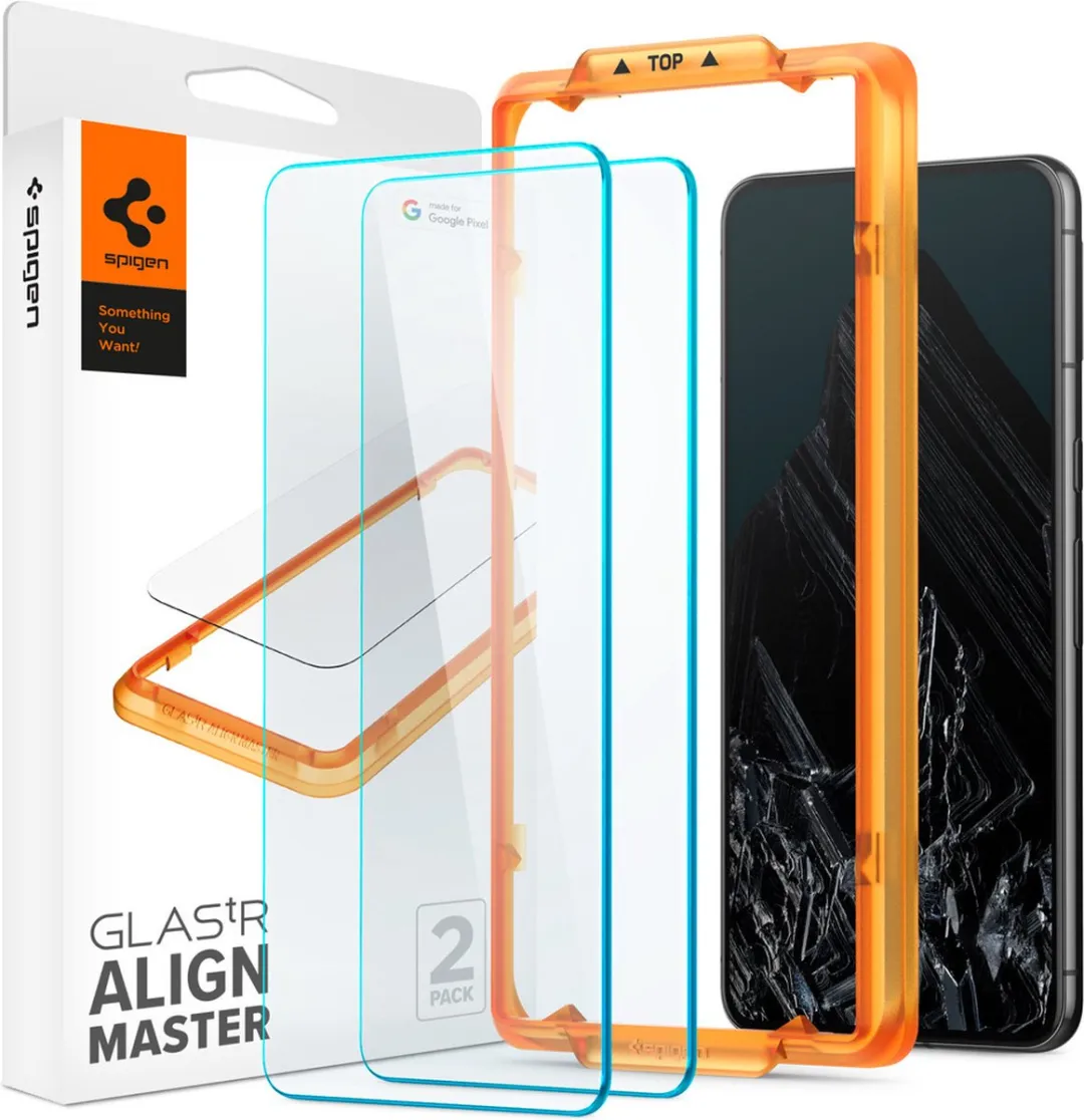Spigen Glass AGL07395 Screenprotector - 2 Stuks - Pixel 8 Pro