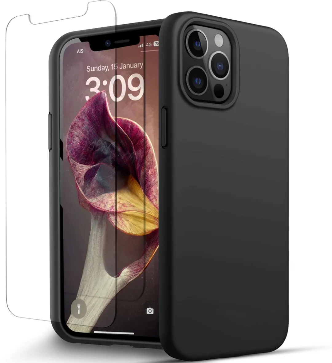NUVEX iPhone 12 Pro Max Hoesje Zwart