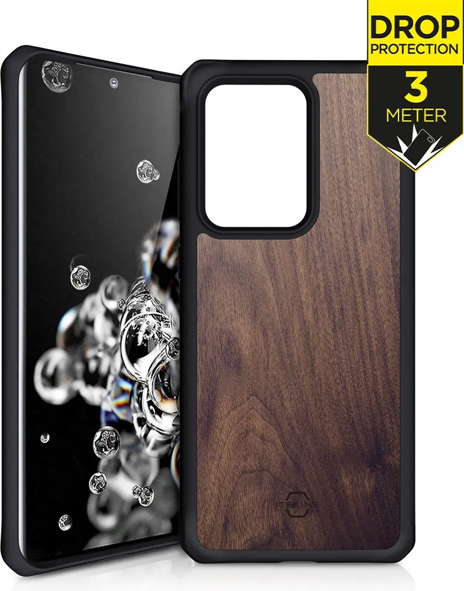Itskins HybridFusion Hoesje Samsung Galaxy S20 Ultra - Bruin