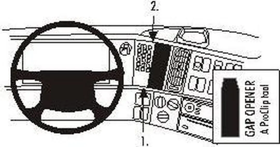 Brodit ProClip Center Mount Volvo FH/NH/FM 2003-2013