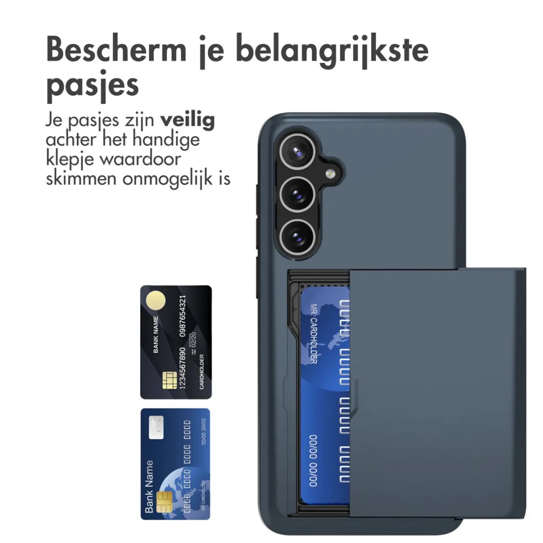 Imoshion Hoesje Samsung Galaxy A55 - Donkerblauw - 2 Pasjes