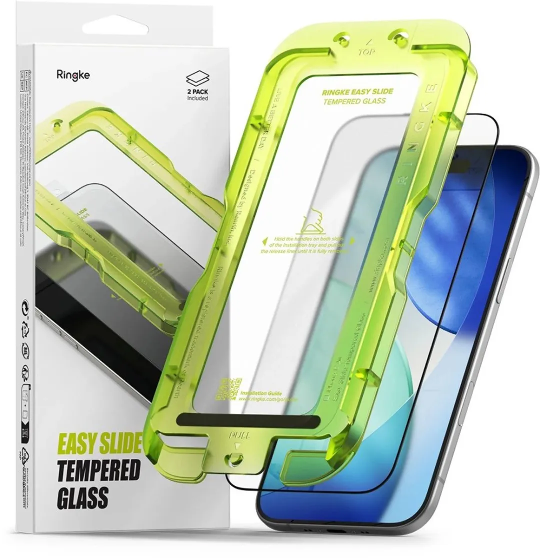 Ringke Easy Slide iPhone Air Schermbeschermer - 2 Stuks - afbeelding 6 van 6