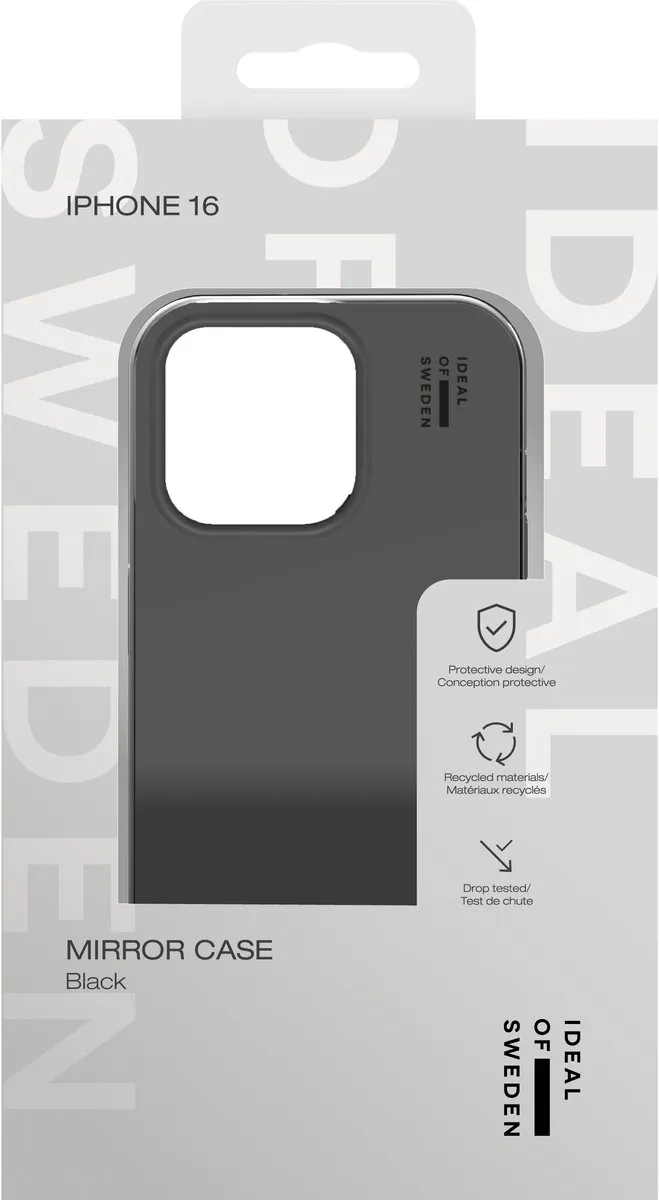 iDeal of Sweden Mirror Case IDMRC-I2461-485 - iPhone 16 - Mirror Black