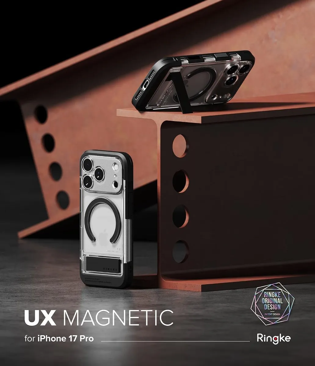 Ringke UX Magnetic Hoesje iPhone 17 Pro - Transparant