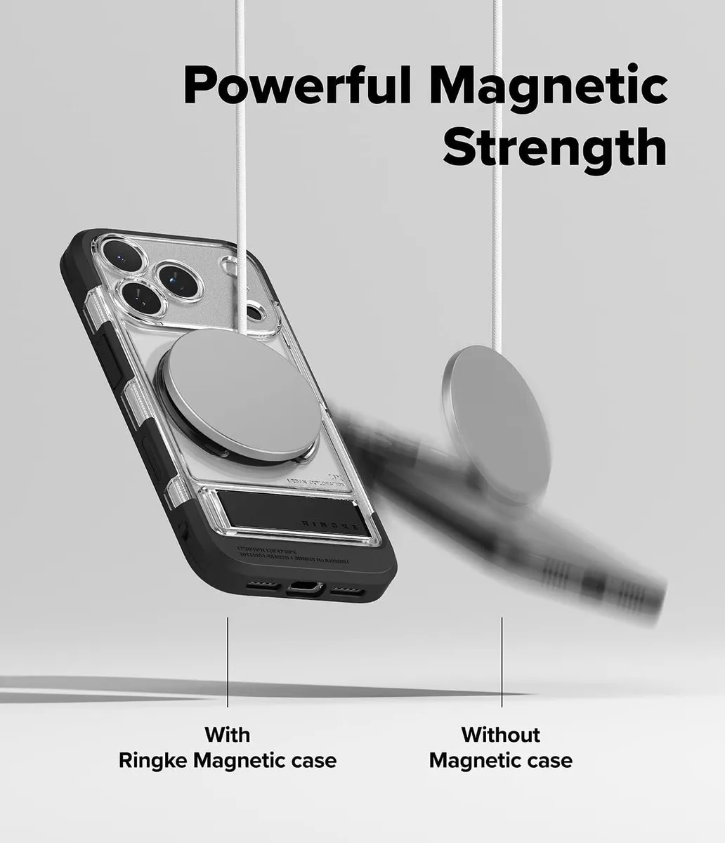 Ringke UX Magnetic Hoesje iPhone 17 Pro - Transparant
