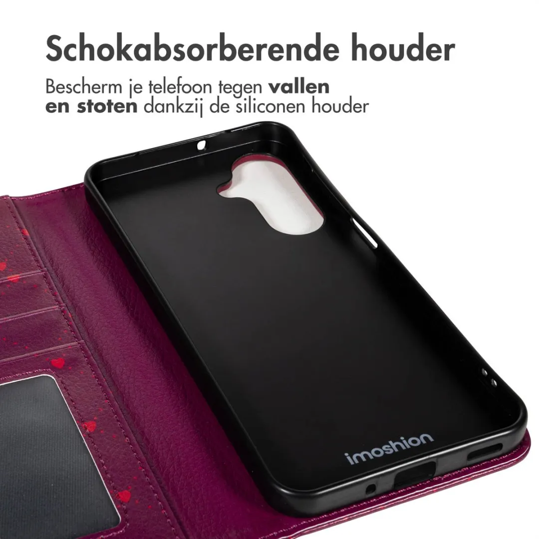 Imoshion Galaxy A56 Design Bookcase Hoesje - 3 Pasjes - Rood
